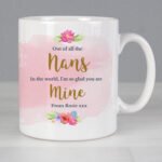 Personalised Floral Watercolour Design Ceramic Mug - Image 4