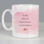 Personalised Floral Watercolour Design Ceramic Mug - Image 5