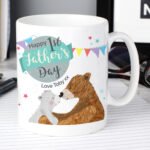Personalised Daddy Bear 'Happy 1st Father's Day' Ceramic Mug - Image 4