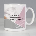 Personalised Any Message Geometric Design Ceramic Mug - Image 2