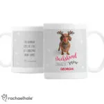 Personalised Rachael Hale 'Dachshund Through The Snow' Christmas Ceramic Mug - Image 4