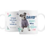 Personalised Rachael Hale 'Ruff Before Coffee' Dog Ceramic Mug - Image 4