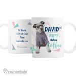 Personalised Rachael Hale 'Ruff Before Coffee' Dog Ceramic Mug - Image 4