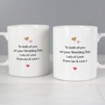 Personalised Confetti Hearts Design Ceramic Mug Set - Image 4