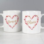 Personalised Confetti Hearts Design Ceramic Mug Set - Image 5