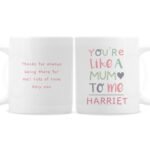 Personalised 'You're Like A Mum To Me' Heart Motif Ceramic Mug - Image 3