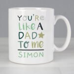 Personalised 'You're Like A Dad To Me' Star Motif Ceramic Mug - Image 2