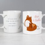 Personalised Mummy & Me Fox Design Ceramic Mug