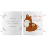 Personalised Mummy & Me Fox Design Ceramic Mug - Image 6