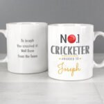 Personalised 'No.1 Cricketer' Ceramic Mug - Image 5