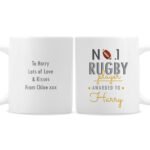 Personalised 'No.1 Rugby Player' Ceramic Mug - Image 7