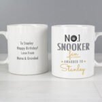 Personalised 'No.1 Snooker Fan' Ceramic Mug - Image 2