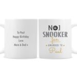 Personalised 'No.1 Snooker Fan' Ceramic Mug - Image 5