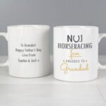 Personalised 'No.1 Horseracing Fan' Ceramic Mug