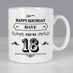 Personalised Birthday Vintage Typography Design Ceramic Mug - Image 4