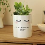 Personalised Eyelashes Design White Ceramic Storage Pot - Image 4