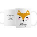 Personalised Cute Fox Face Design Ceramic Mug - Image 3
