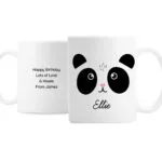 Personalised Cute Panda Face Ceramic Mug - Image 3