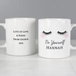 Personalised Eyelashes Design Ceramic Mug