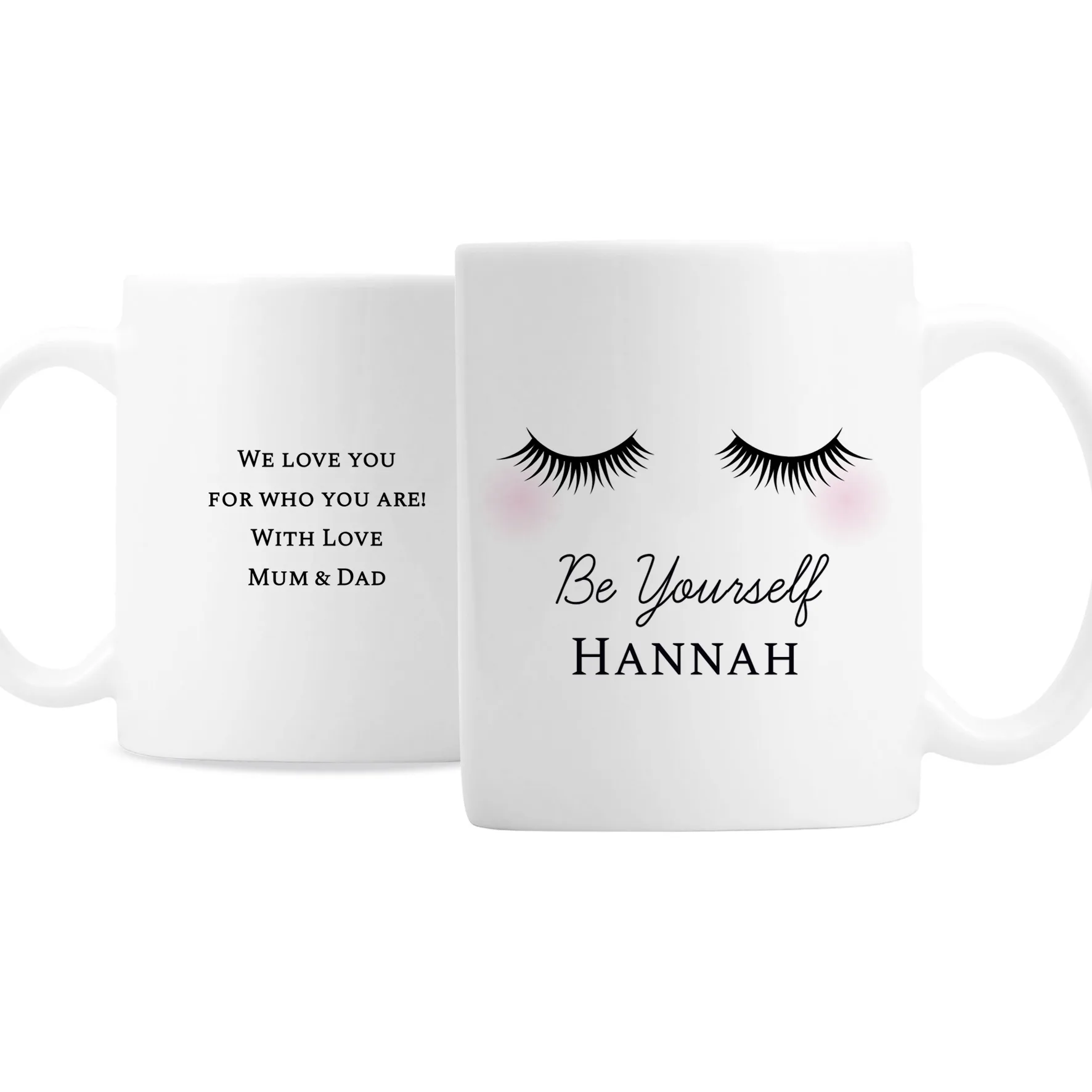 Personalised Eyelashes Design Ceramic Mug - Image 4
