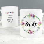 Personalised Any Message Floral Design Ceramic Mug - Image 4