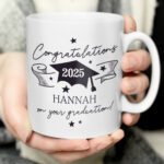 Personalised 'Congratulations On Your Graduation' Scroll Motif Ceramic Mug - Image 2
