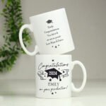 Personalised 'Congratulations On Your Graduation' Scroll Motif Ceramic Mug - Image 3