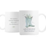 Personalised Any Message Blue Wellies Design Ceramic Mug - Image 4