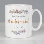 Personalised Any Message Floral Design Ceramic Mug - Image 3