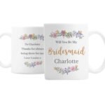 Personalised Any Message Floral Design Ceramic Mug - Image 4