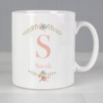 Personalised Floral Bouquet Design Ceramic Mug - Image 2