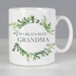 Personalised Any Message Botanical Design Ceramic Mug - Image 5