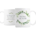 Personalised Any Message Botanical Design Ceramic Mug - Image 7