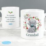 Personalised Me to You Christmas Holly Design Ceramic Mug