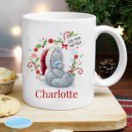 Personalised Me to You Christmas Holly & Gift Tag Design Ceramic Mug - Image 2