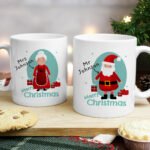 Personalised Mr & Mrs Claus Ceramic Mug Set - Image 3