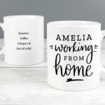 Personalised 'Working From Home' Ceramic Mug