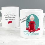 Personalised 'Mrs Claus' Christmas Ceramic Mug