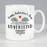 Personalised 'Happy Valentine's Day' Heart Motif Ceramic Mug - Image 2