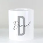 Personalised Initial & Name Ceramic Storage Pot - Image 2