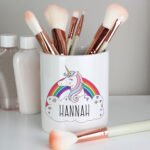 Personalised Rainbow Unicorn Design Ceramic Storage Pot - Image 2