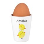 Personalised Easter Chicks Design Ceramic Egg Cup - Image 3