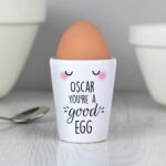 Personalised 'You're A Good Egg' Ceramic Cup