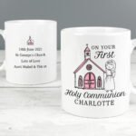 Personalised Girls 'On Your First Holy Communion' Ceramic Mug - Image 2