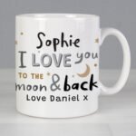 Personalised 'I Love You To The Moon & Back' Ceramic Mug - Image 3