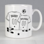 Personalised Football Shirts Design Mini Me Ceramic Mug - Image 3