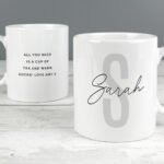 Personalised Name & Initial Ceramic Mug