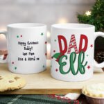 Personalised ‘Dad Elf’ Christmas Ceramic Mug