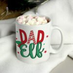 Personalised ‘Dad Elf’ Christmas Ceramic Mug - Image 2