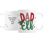 Personalised ‘Dad Elf’ Christmas Ceramic Mug - Image 3